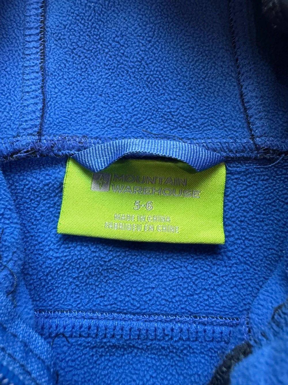 Mountain Hardware Exodus Kids softshell Fleece Boys size 5-6 Navy Blue